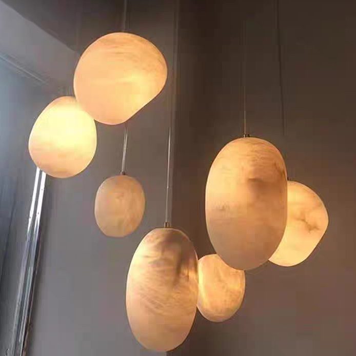 Custom alabaster pendants